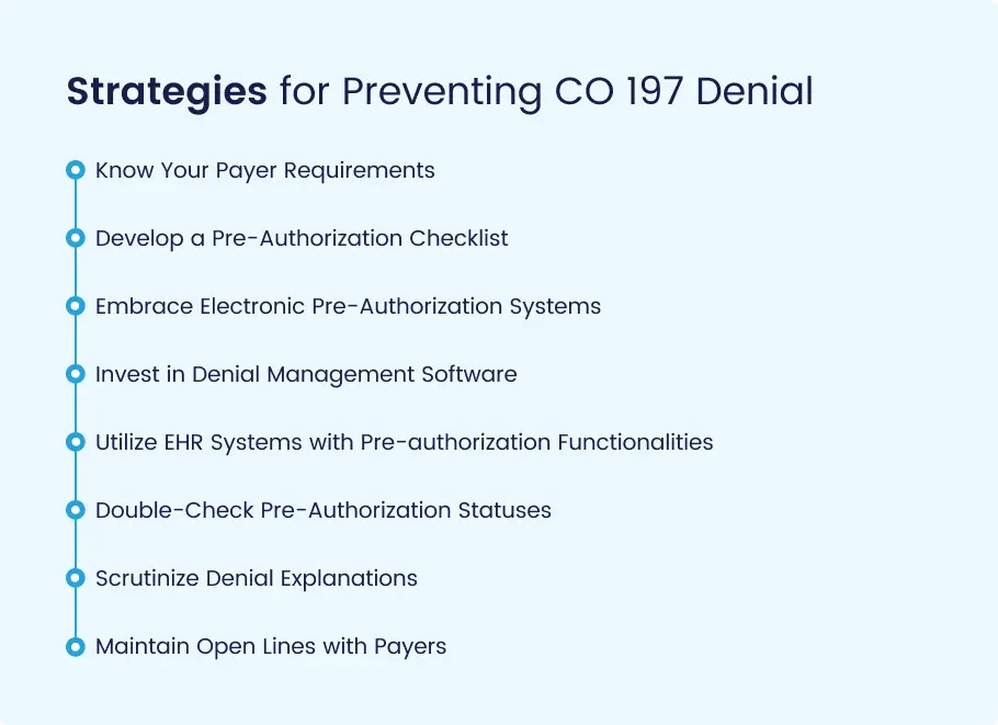 Tips to Prevent CO 197 Medical Billing Denials
