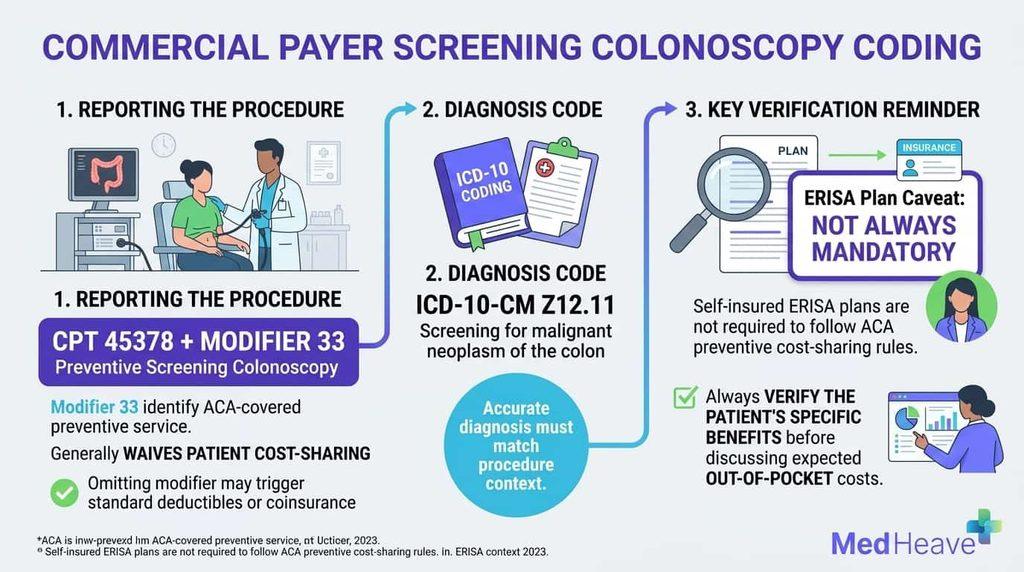 CPT Code for Colonoscopy: 45378, 45385, Medicare & Modifiers