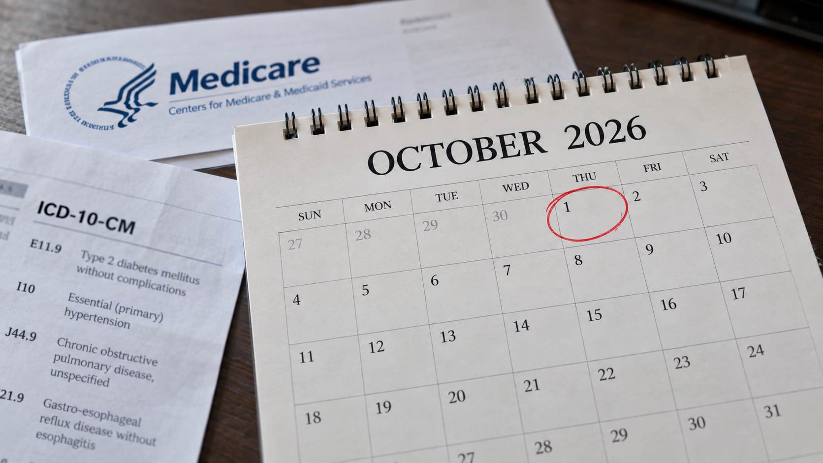 FY 2027 ICD-10 codes and Medicare NCD revisions take effect October 1